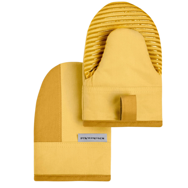 2-Piece 5.5" X 8" KitchenAid Beacon Two-Tone Non-Slip Mini Oven Mitt Set