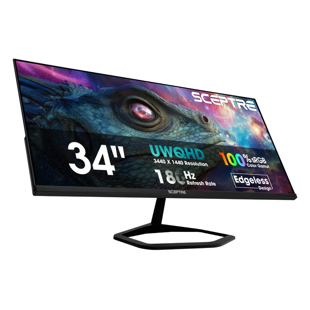 34" Sceptre E345B-QU180D Series WQHD 180Hz 1ms VA Freesync Monitor