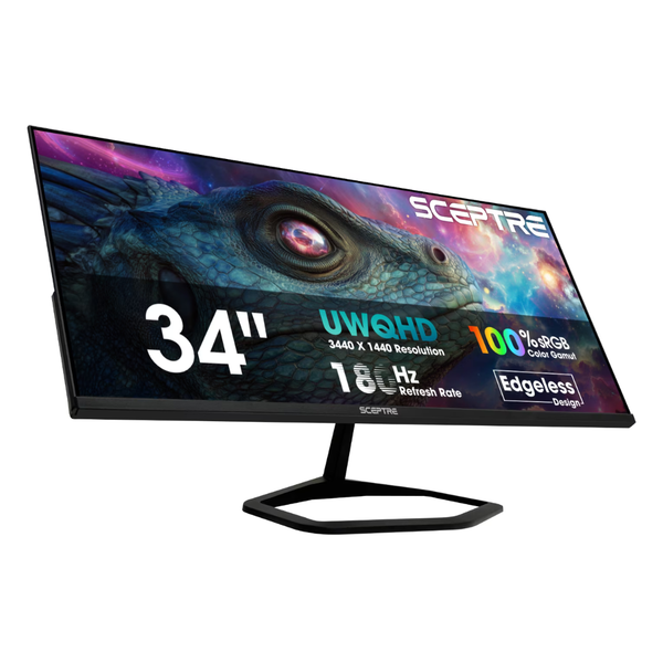 34" Sceptre E345B-QU180D Series WQHD 180Hz 1ms VA Freesync Monitor