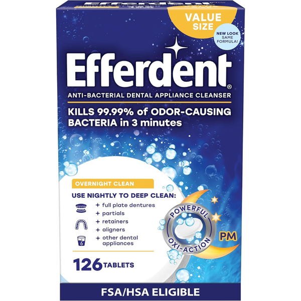 126-Count Efferdent Retainer Cleaning Tablets