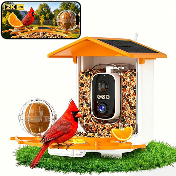 Solar Powered AI Bird Feeder With Camera