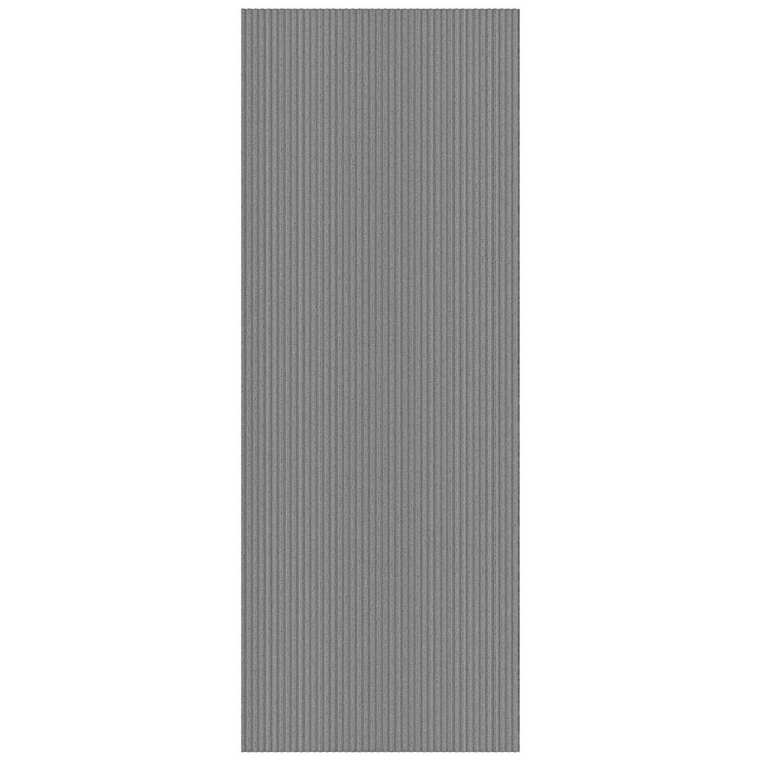40ft X 2ft Hallway Runner With Scraper Pile Extra Durable Non-Slip Rug Mat (Gray)