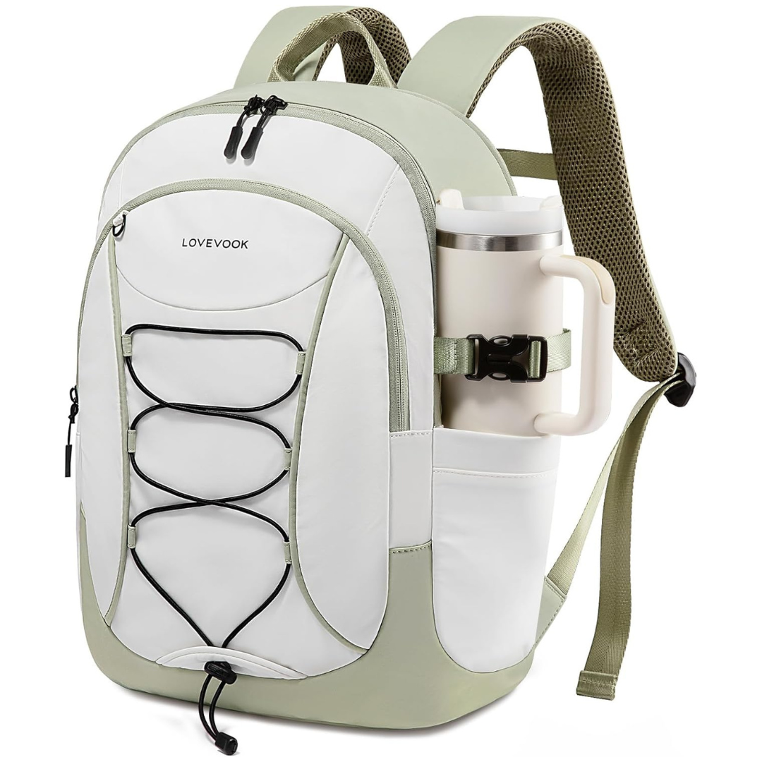 15.6" Backpack With Giant Tumbler Holder Pocket