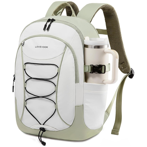 15.6" Backpack With Giant Tumbler Holder Pocket