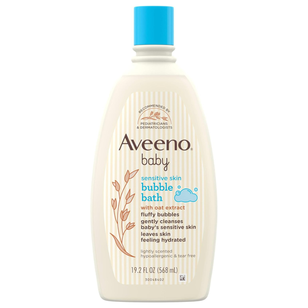 19.2-Oz Aveeno Baby Sensitive Skin Bubble Bath With Oat Extract