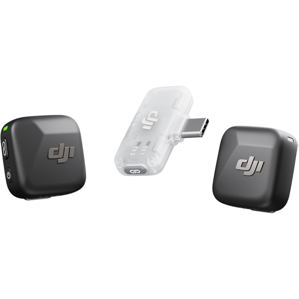 DJI Mic Mini (2 TX + 1 Mobile RX), Wireless Lavalier Microphone