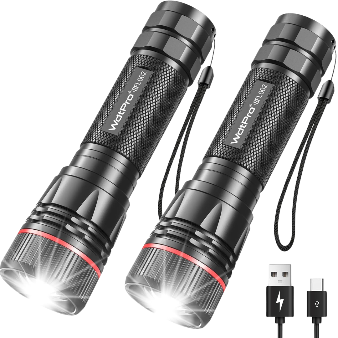 WdtPro LED Mini Rechargeable Flashlight (Various)