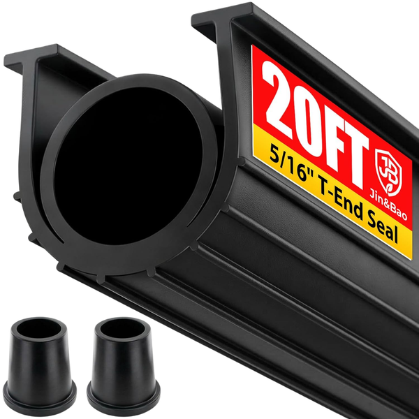 20 Feet 5/16" T-End Garage Door Seal Bottom Rubber