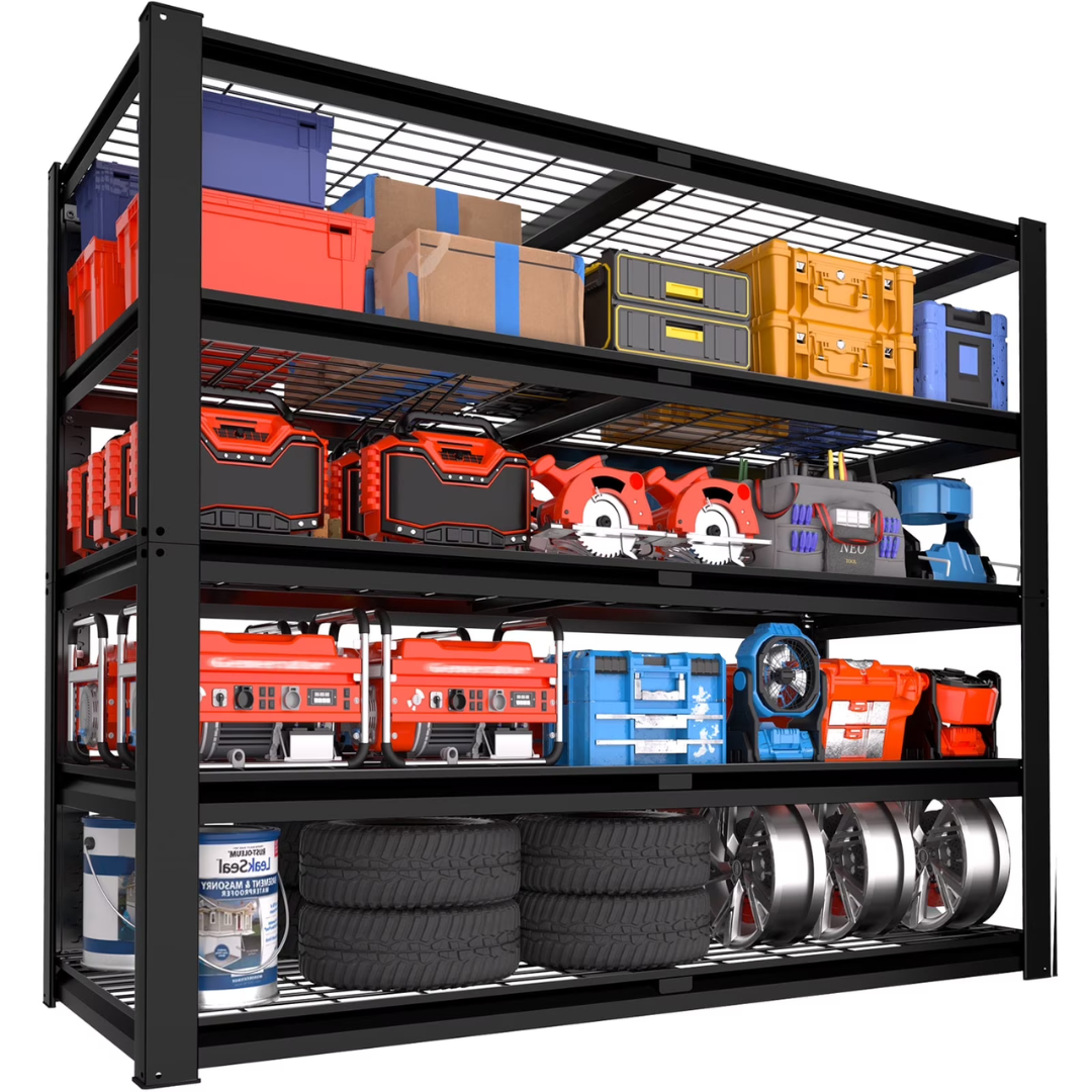 TrumanPick 2500LBS Metal Wire Shelving Units Garage Storage Rack