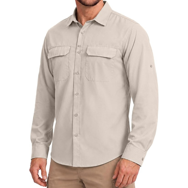 Betbo-bidet Men's Sun Protection UPF 50+ Long Sleeve Shirts