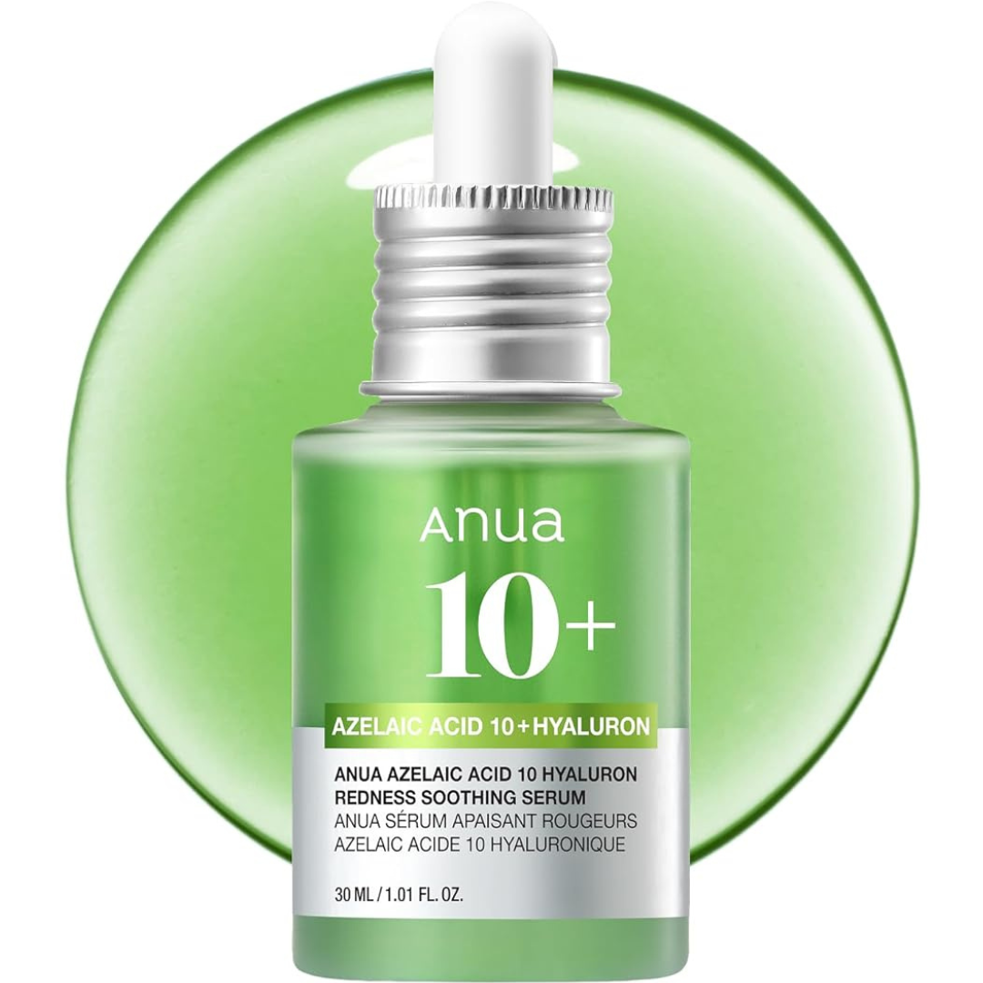 Anua Azelaic Acid 10% Hyaluron Redness Soothing Facial Serum (1.01 Fl Oz)