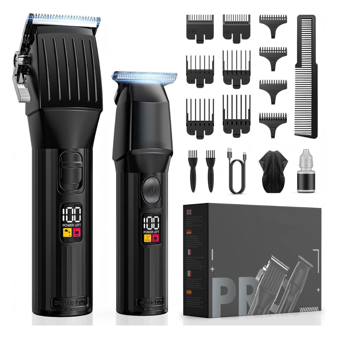 Solati Cordless Rechargeable Hair Clipper & Trimmer Set With Accessories