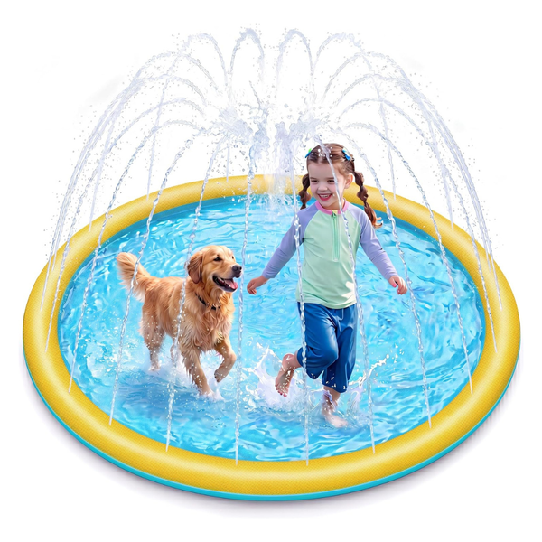 60" Non-Slip Splash Pad Sprinkler Mat