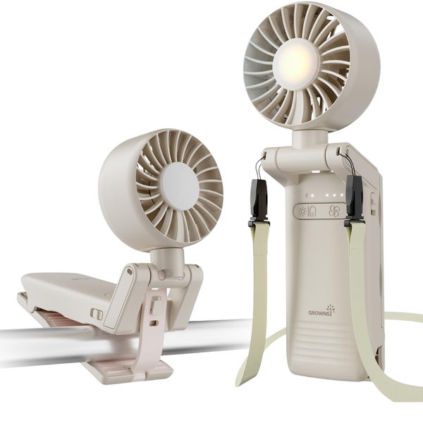 Portable Stroller Fan W/ Clip Rechargeable Battery & Night Light