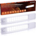 2-Pack STAR-SPANGLED 8" Motion Sensor Under Cabinet Lights (2 Colors)