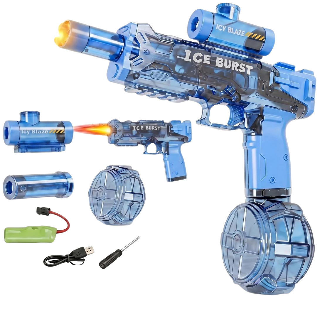 32-Ft Long Range Electric Water Gun With Flashing Muzzle (2 Colors)