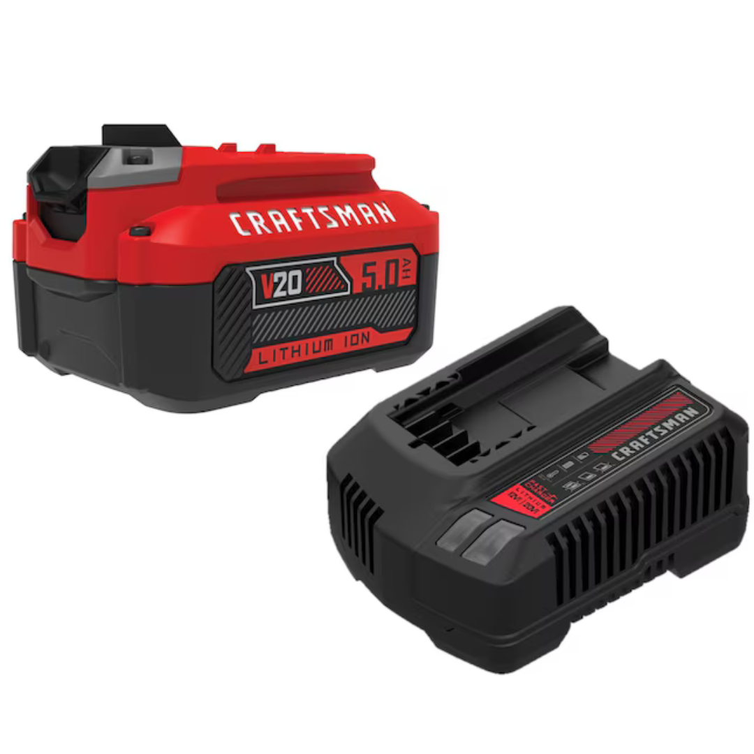 Craftsman V20 20V 5AH Lithium Ion Battery Kit + FREE Tool (up To $139 Value)