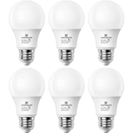 6-Pack Hansang 60W Equivalent A19 LED Light Bulbs (Natural White Or Warm White)