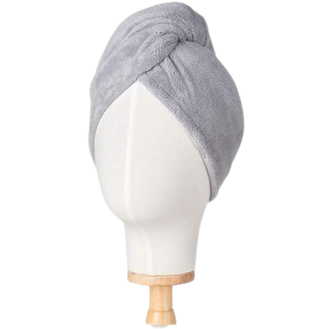 3-Pack Hicober Microfiber Hair Towel Wraps (Pink,Purple,Grey)