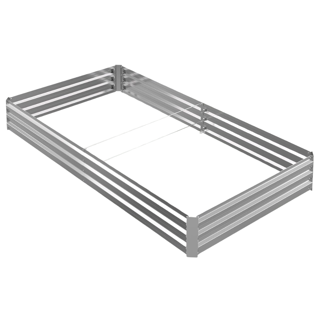 Tegarbed 6ft X 3ft X 1ft Galvanized Raised Garden Bed