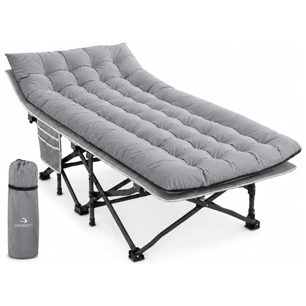 Drmois 32"W Oversized Foldable Camping Cot With Mattress