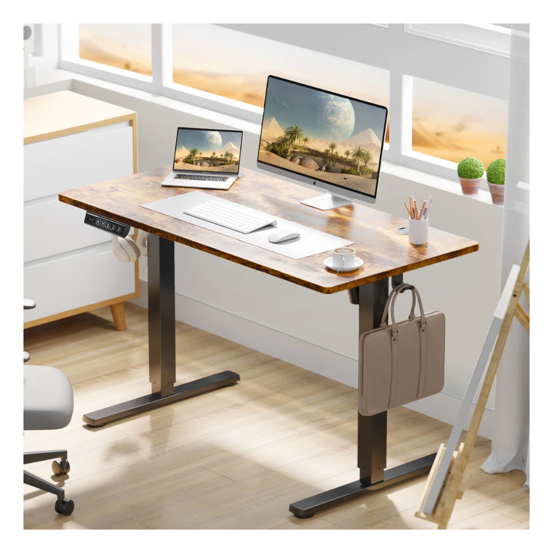 Inbox Zero Koree Standing & Height-Adjustable Desks (4 Colors)