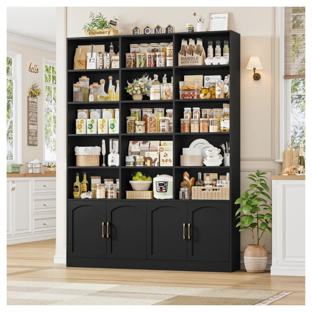Winston Porter 59.1" W 15-Cube Wood Bookcase