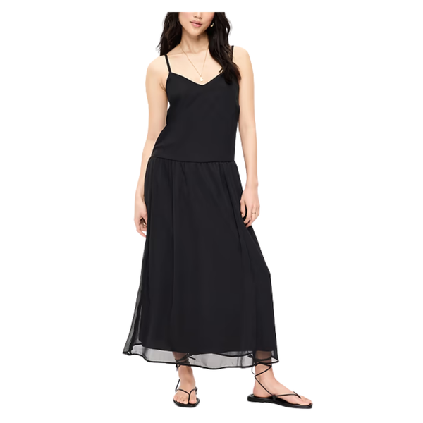 Old Navy Women's Chiffon Drop-Waist Maxi Dress