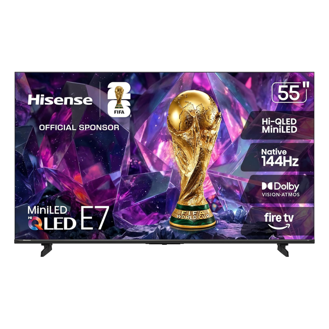 55" Hisense 55E7SF 4K Ultra HD Smart QLED Mini-LED Fire TV