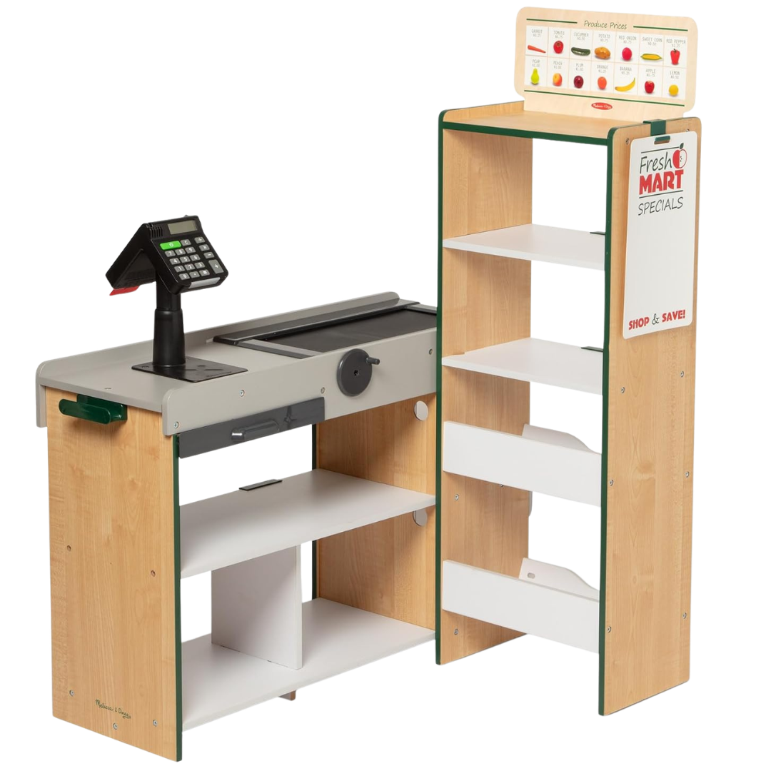 Melissa & Doug Kids Fresh Mart Pretend Grocery Store Playset
