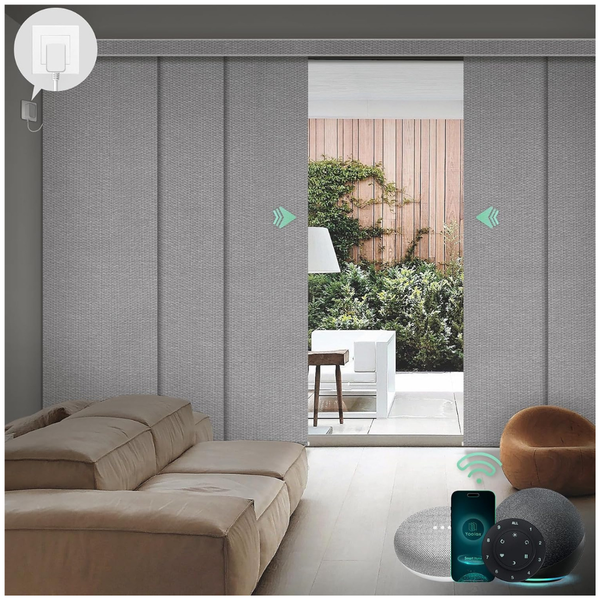 Smart Motorized Sliding Panel Blinds With Alexa