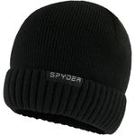 Spyder Men's Fur Lined Rib Knit Cuff Beanie