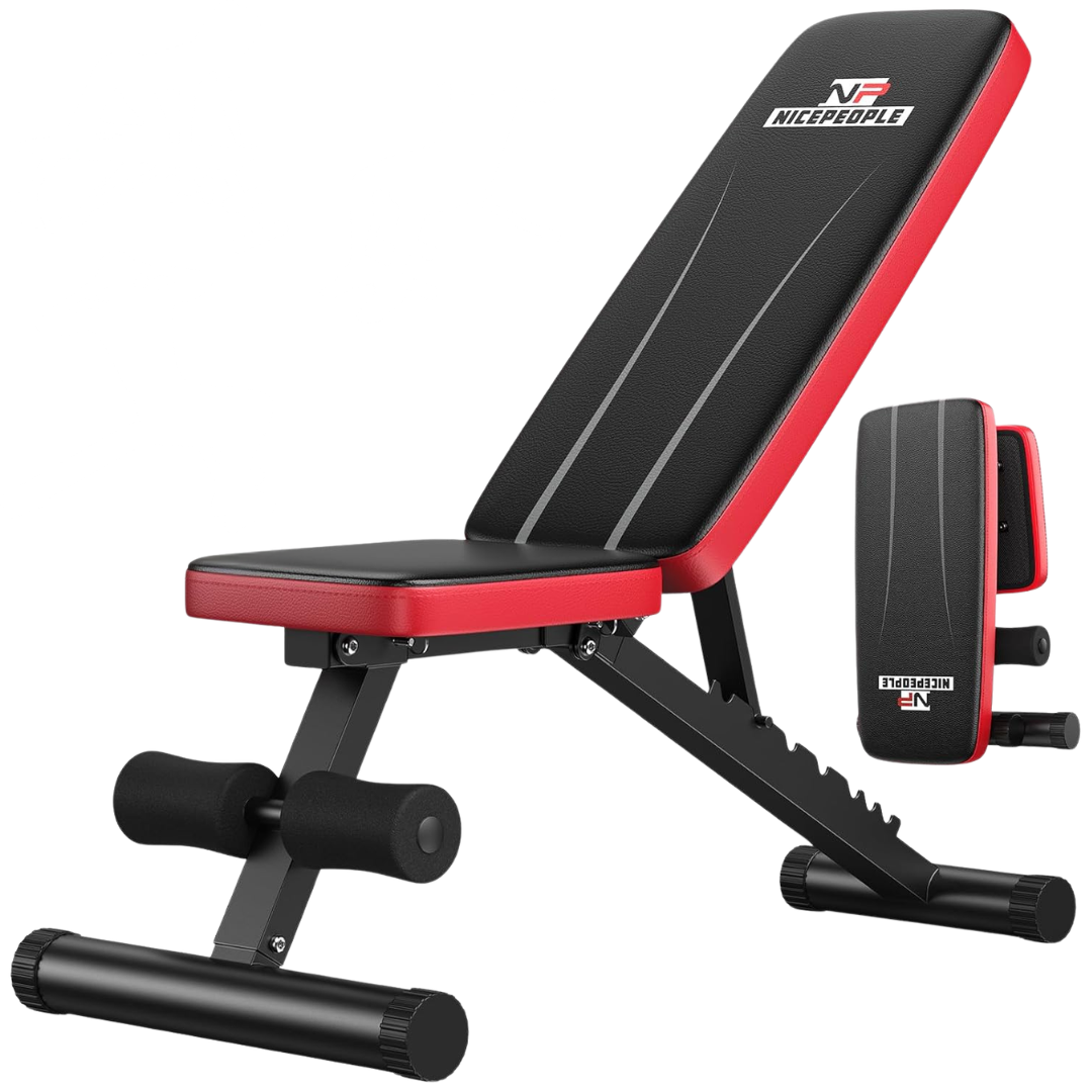 Nicepeople Adjustable Weight Bench W/ 8 Backrests (660lbs Capacity)
