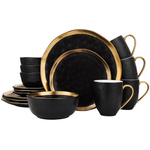 16-Piece Stone Lain Florian Porcelain Dinnerware Set For 4