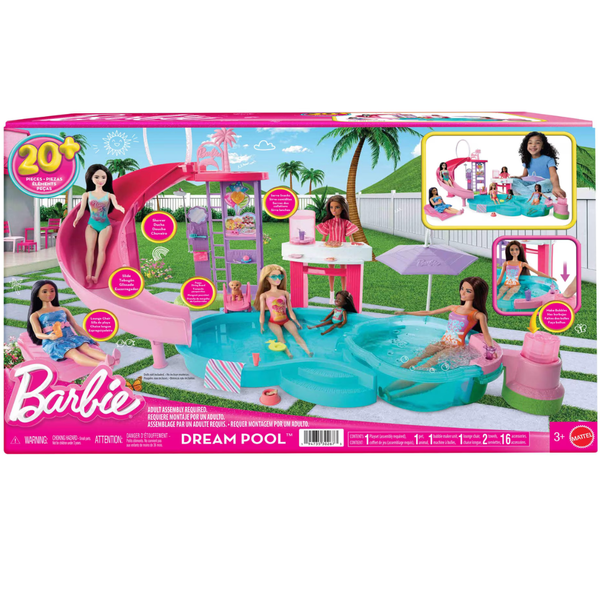 Barbie Dream Pool Playset With 6 Play Areas