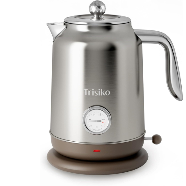 1.7L 1200W Stainless Steel Large Electric Kettle with Thermometer