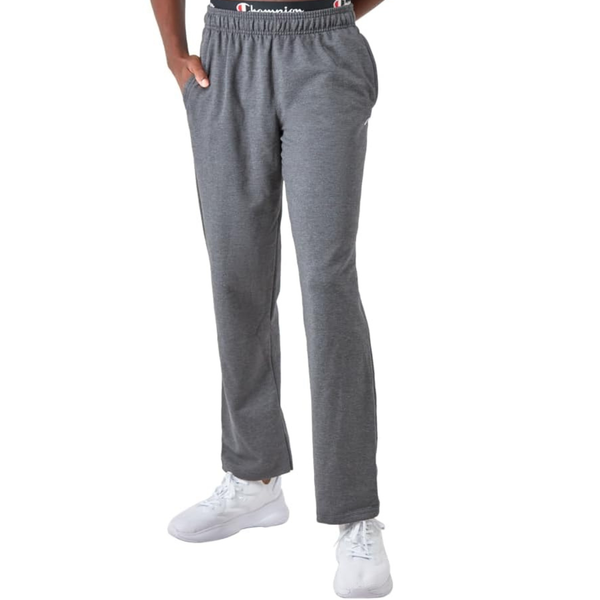 Champion Men's Open-Bottom Fleece Sweatpants (various sizes in Granite Heather)