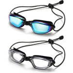 2-Pack Aegend UV Protection Adult Swimming Goggles