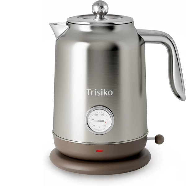 1.7L 1200W Stainless Steel Large Electric Kettle with Thermometer