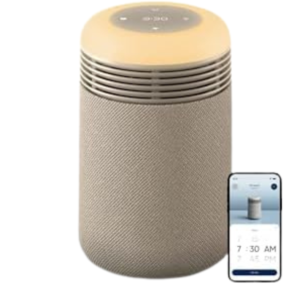 Blueair HEPASilent Filtration Mini Restful Sunrise Clock Purifier
