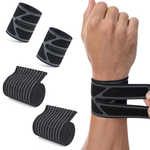 2-Piece Self-Adhesive Elastic Wrist Support Brace