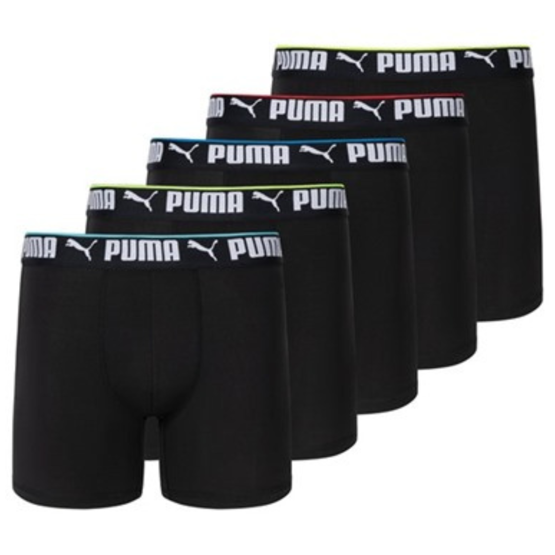 5-Pack PUMA Men's Performance Boxer Briefs (Various)