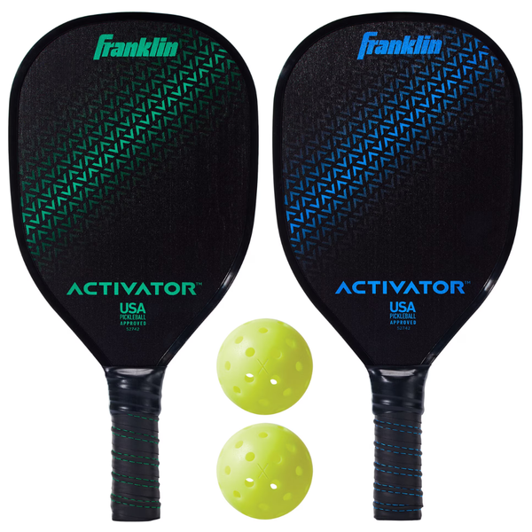 Franklin Sports USAPA Approved Wooden Pickleball Set w/ 2-Rackets & 2-Balls