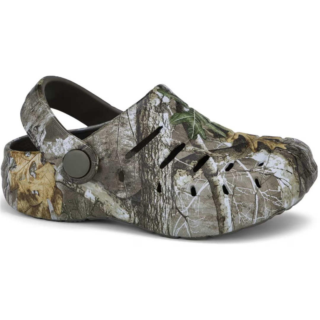 Rugged Shark Little & Big Boys Camo EVA Clog (Realtree Camo)