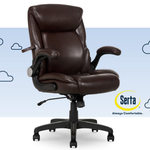 Serta Air Lumbar Faux Leather Manager Office Chair