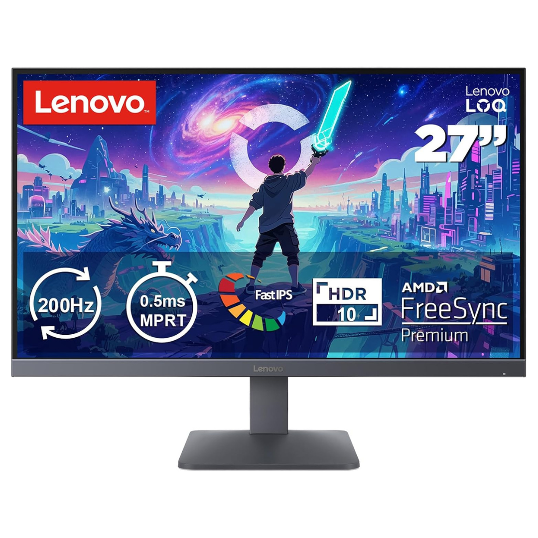 27" Lenovo Legion LOQ 27-10 FHD 200Hz 0.5ms HDR IPS Freesync Gaming Monitor