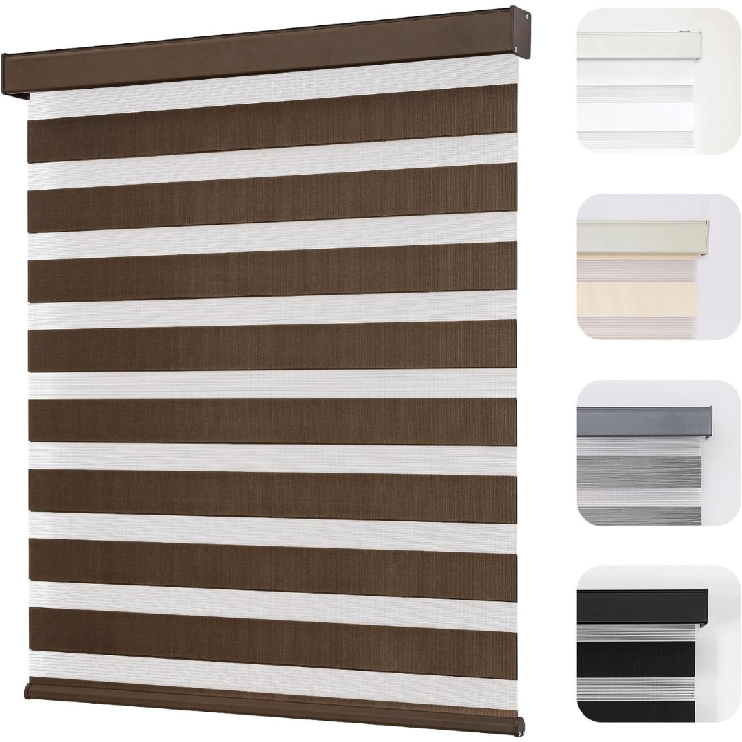 Joydeco Cordless Dual Layer Light Control Roller Shades