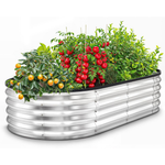 4' x 2' x 1' Galvanized Raised Garden Bed Kit
