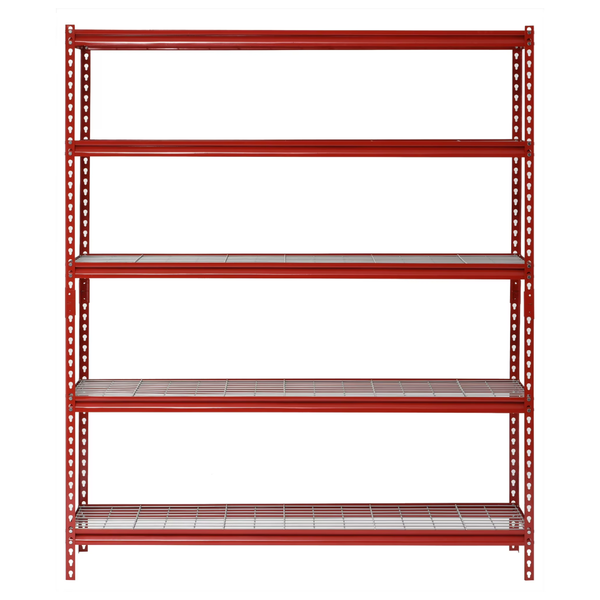 Muscle Rack 5-Tier Steel Shelving Unit W/ 650 lb. Capacity Per Shelf