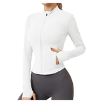 Women's Zip Up Lightweight Athletic Slim Fit Track Jacket